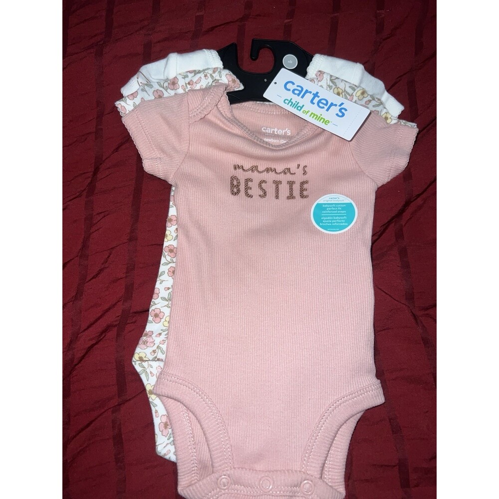 Newborn Carters Mamas Bestie Girls One Piece